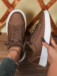 Women's Fashionable Breathable Low-Top Sneakers, Comfortable Lightweight Casual Trainers for All Seasons, Perfect for Travel and Daily Wear