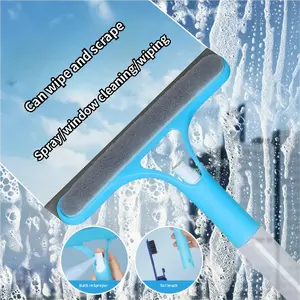 3-in-1 Window Cleaning Tool with Built-in Sprayer and Tail Brush for  Wiping and Scraping efficient