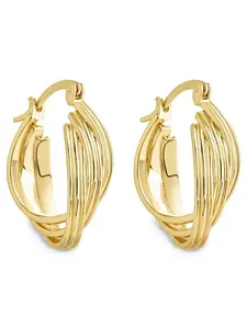 Emery Triple Row Layered Earrings