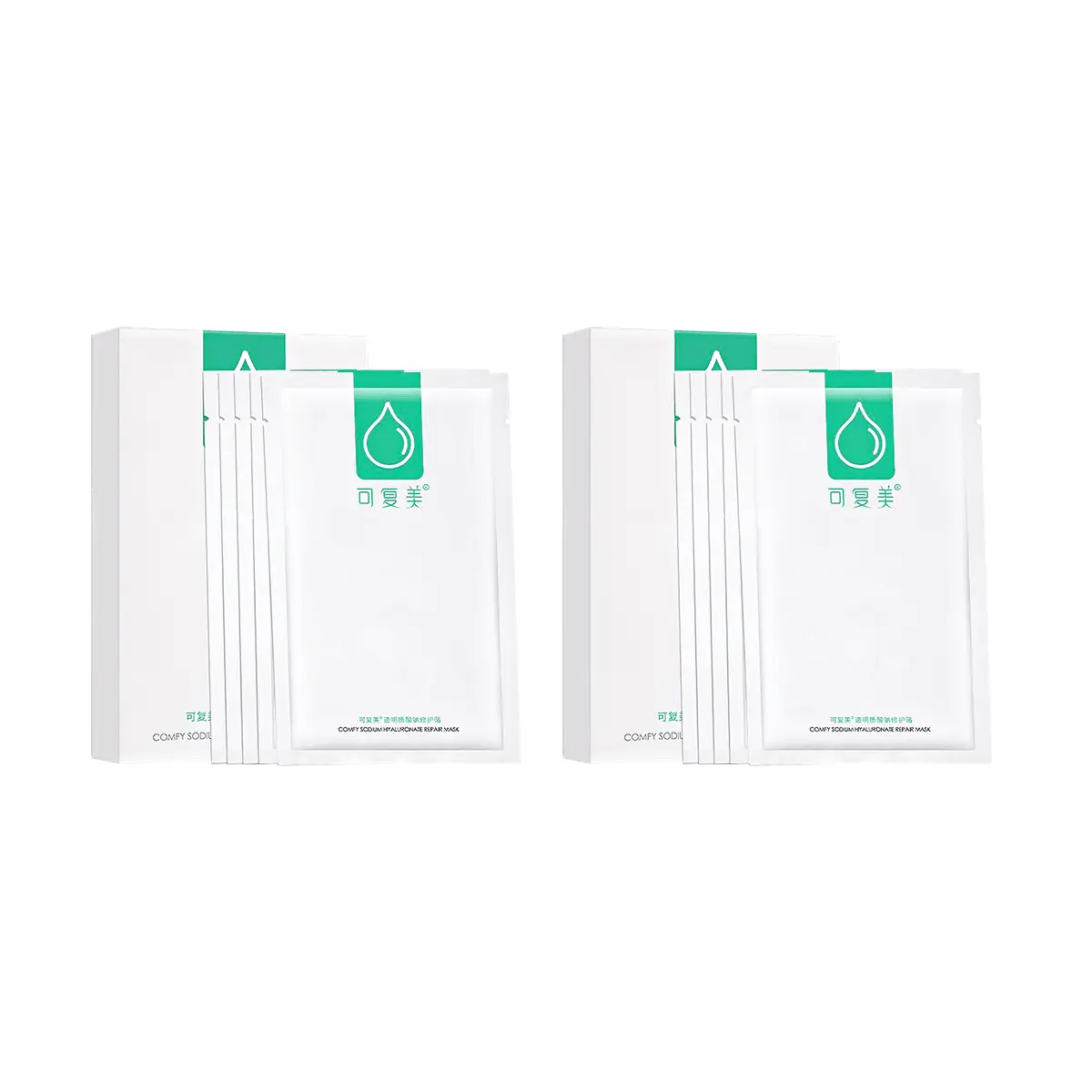 Hydrating Hydrogel Face Mask with Hyaluronic Acid for Sensitive Skin, Gentle Moisturizer for Skin Barrier Repair and a Smooth, Radiant Glow, 10 Sheets, Skin Repair