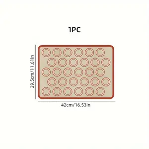 Set of/4 Silicone Baking Mats, Non-Stick And Reusable, Designed for Oven Use, Easy  Clean, Thickened for Baking Non-Stick Macarons, Reusable Heat-Resistant Mats for Cookies, Ideal for Macarons, Bread, Pastries, Essential B mop soap aking for The Kitchen