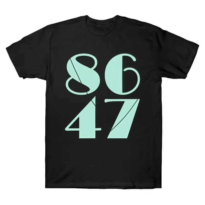 Vinyl 8647 for Democracy Tee Graphic T-Shirt Streetwear Holiday Wear y2k cotton fashion Streetwear Lover Gift Top Trending