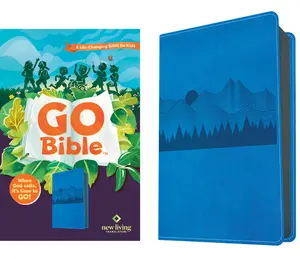 NLT Go Bible for Kids (Leatherlike, Blue Mountains): A Life-Changing Bible for Kids -- New Living Translation - Bible