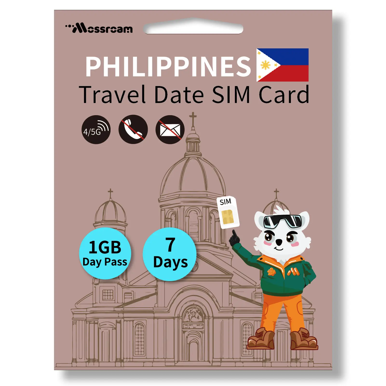 3-in-1 SIM Card for The Philippines– Prepaid Data Plans | Day Pass (1GB, 2GB Daily Data) or Fixed Data (3GB, 5GB,10GB, 20GB) | 3-30 Days | Unlimited 4/5G Speed Internet