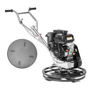 SummerWinsVEVOR Power Trowel, 24 Walk-Behind Cement Trowel with Float Pan, 6HP Gas-Powered Smooth Concrete Surface Finisher, Heavy Duty Commercial Screed Concrete Cement with Finishing Blade, Orangedealsforyoudays