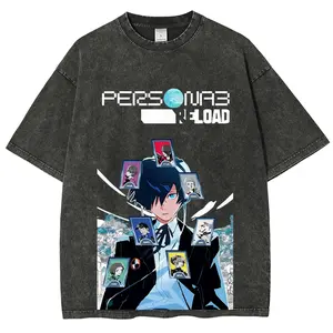 Persona 5 Game Vintage Tee 90s Graphic Tees Men's t Shirts Graphic Tee t Shirts Funny Graphic Tee Good Graphic Tees Men's Graphic Tees Streetwear Outfits Men Vacation Outfits Oversized Tshirt Men