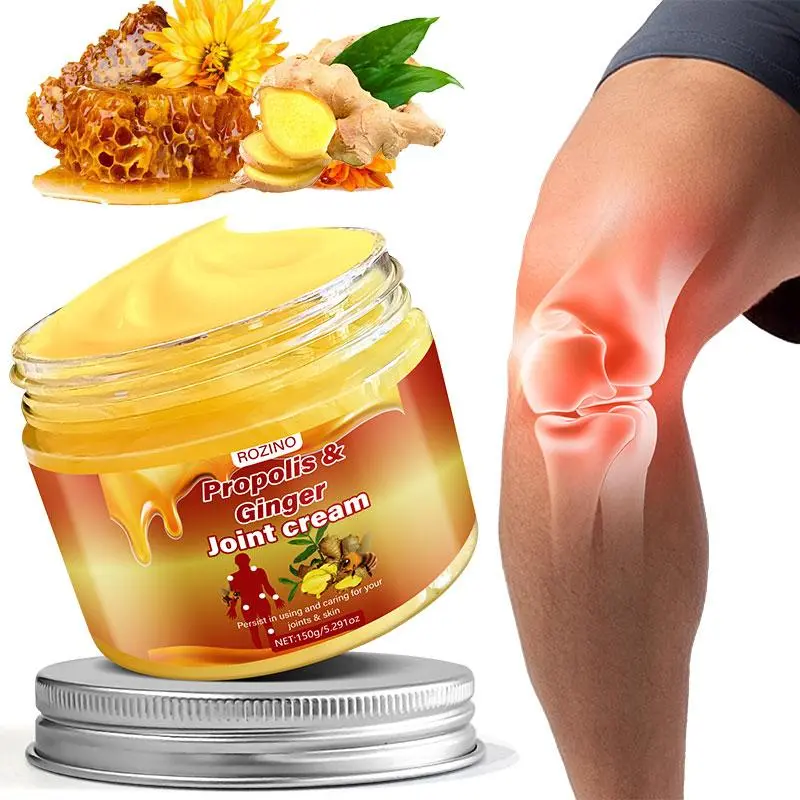 ROZINO propolis ginger joint cream 150g dual essence, Natural nourishing joint skin, daily maintenance provides gentle care for joints, Healthy Wellness