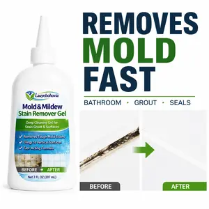 Mold & Mildew Remover Gel, No-Drip Thick Formula for Grout, Shower Seals, Washer Gaskets & Kitchen Sink