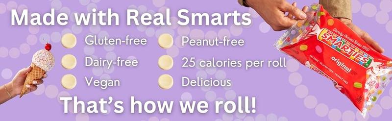 Smarties Candy Giant Rolls Original Flavor Bulk Gluten Free & Vegan Delight Sweetness from Family Owned Since 1949 Peanut Free Dairy Free Perfect Holiday Treat - 2.2 Pound 36 Count holiday gift