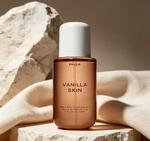 PHLUR Vanilla Skin Hair & Body Mist 240ml 8 Fl Oz for Women, Warm Vanilla Perfume Spray Infused with Pink Pepper, Cashmere Wood & Sandalwood, Long Lasting Daily Fragrance