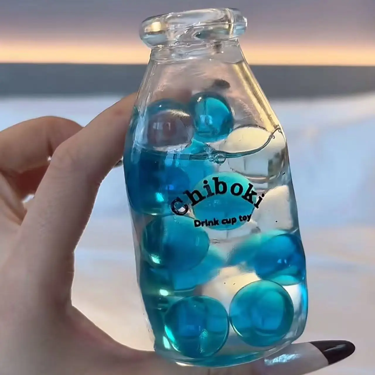 Marble Soda Bottle  Toy Bottle  Ball Squishy Toy ASMR Sensory ADHD Autism Anti  Relief for Kids & Adult Gifts hypnotic kawaii relief toy
