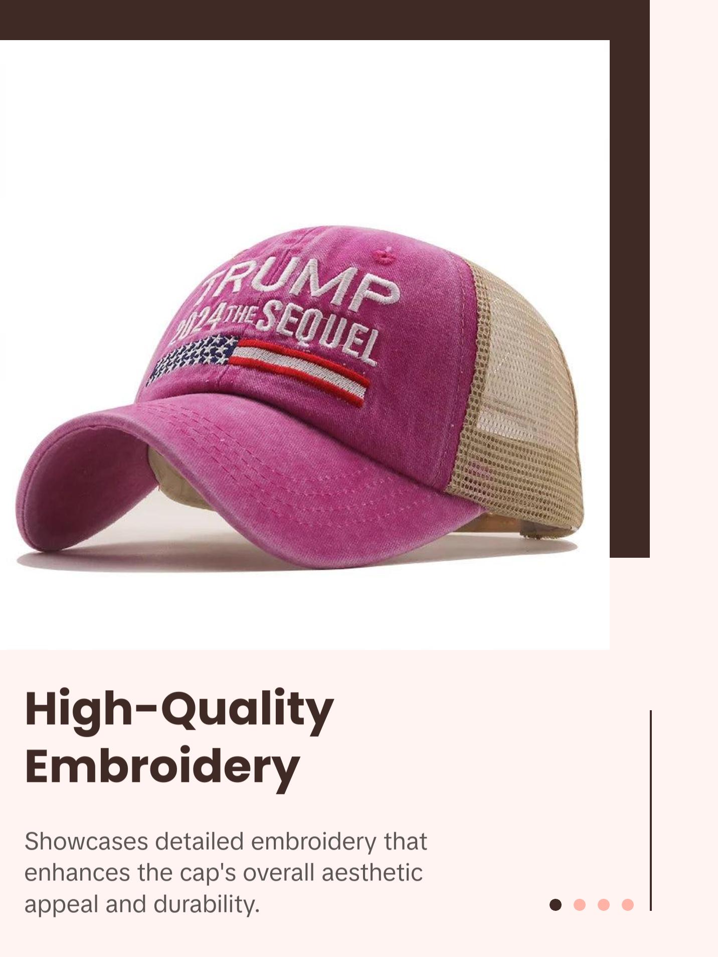 Trump 2024 the Sequel - Embroidered Mesh Cap