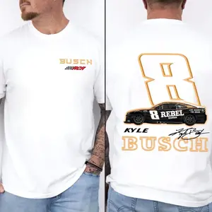 Kyle Busch Shirt, Kyle Busch 8 NASCAR Racing Tee, Kyle Busch Race Car Graphic T-Shirt, Stock Car Fan Apparel, Unisex Gift for Racing Lovers