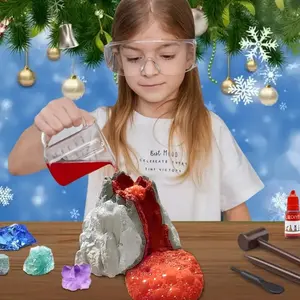 Gemstone Excavation science experiment kit, containing gemstones and plastic dinosaur fossil bones, suitable for Christmas and birthday gifts, suitable for parent-child interactive games, enhance imagination diy stem cell toy