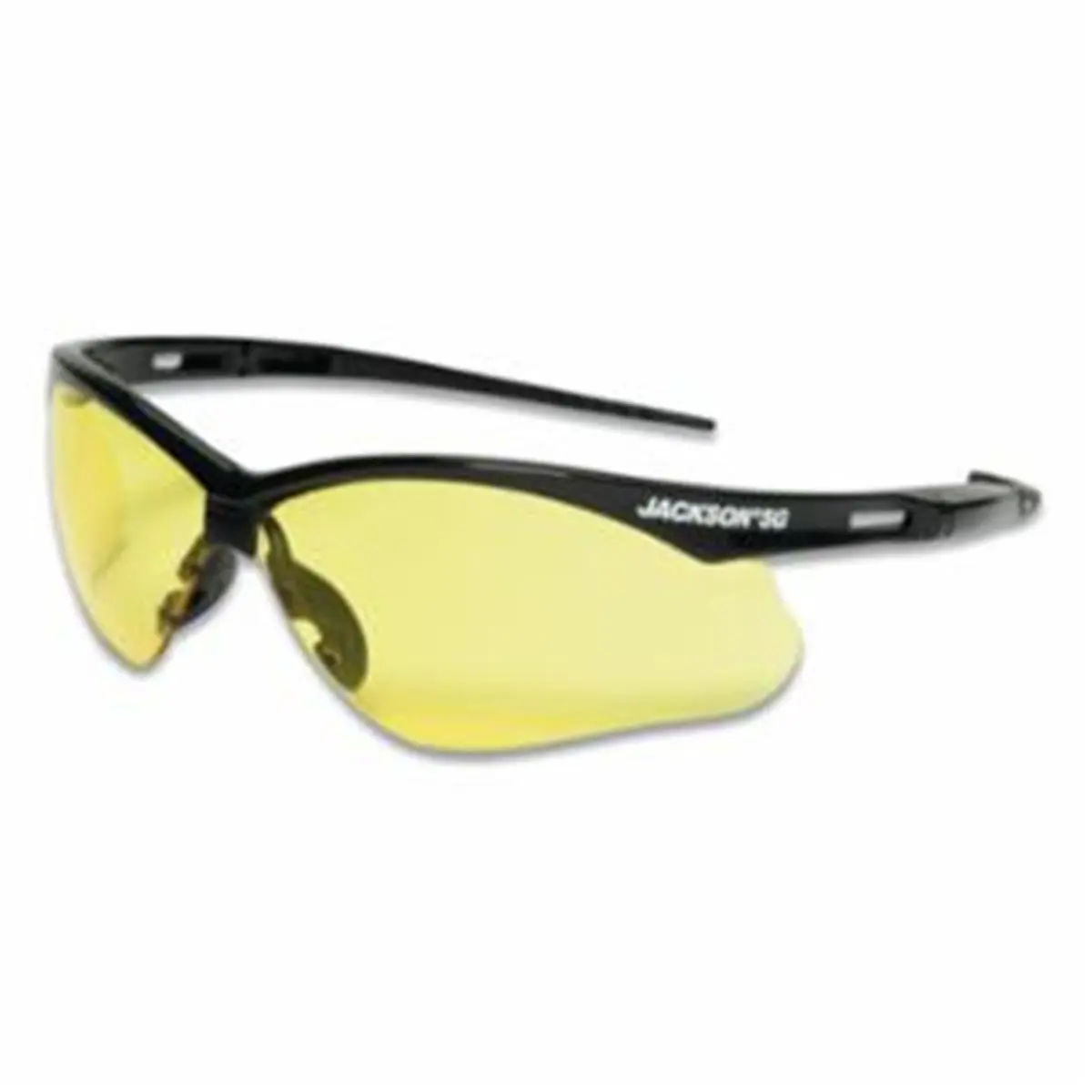 Jackson Strong Wraparound Safety Glasses - Ultra-Flexible Polycarbonate Frames, Near Custom Fit, 0.05 lbs Lightweight, Unisex Eye Protection, Includes Lanyard, Hunting Use
