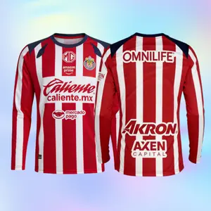 2025 26 New Chivas Home Away red Long sleeves football jersey shirt without number