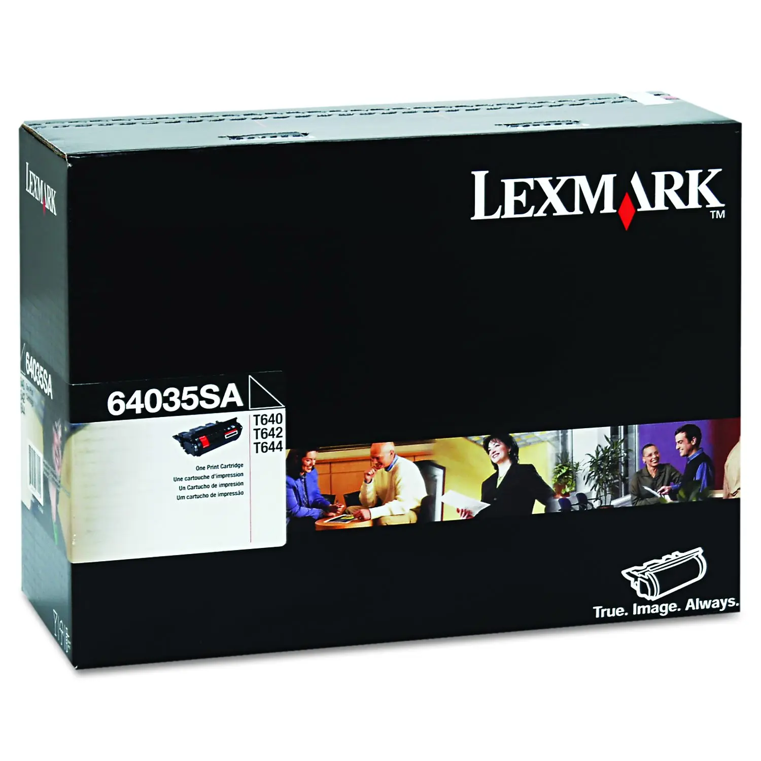 Lexmark Original Black Toner Cartridge 64035SA, High Yield 6000 Page Yield, Compatible with T64X Series for Laser Users