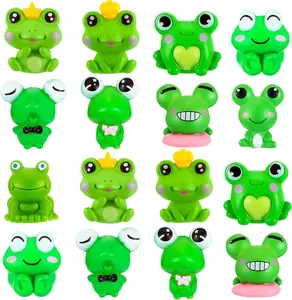 45 Pcs Mini Frog Figurines Cute Miniature Plastic Frog Bulk Garden Accessories