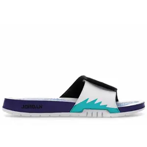 Jordan Men's Hydro 5 Retro Slide White New Emerald Grape Ice Black, from StockX
