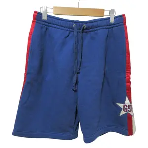Pre-owned GUCCI Cotton Small Leather Goods Star Shorts