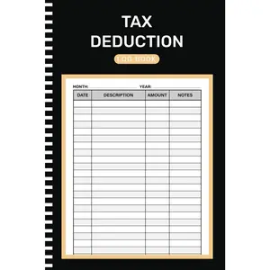Tax Deduction Log Book: Tax Write offs Ledger For Small Businesses or Individuals, Local Shops, Resellers, and Independent Contractors