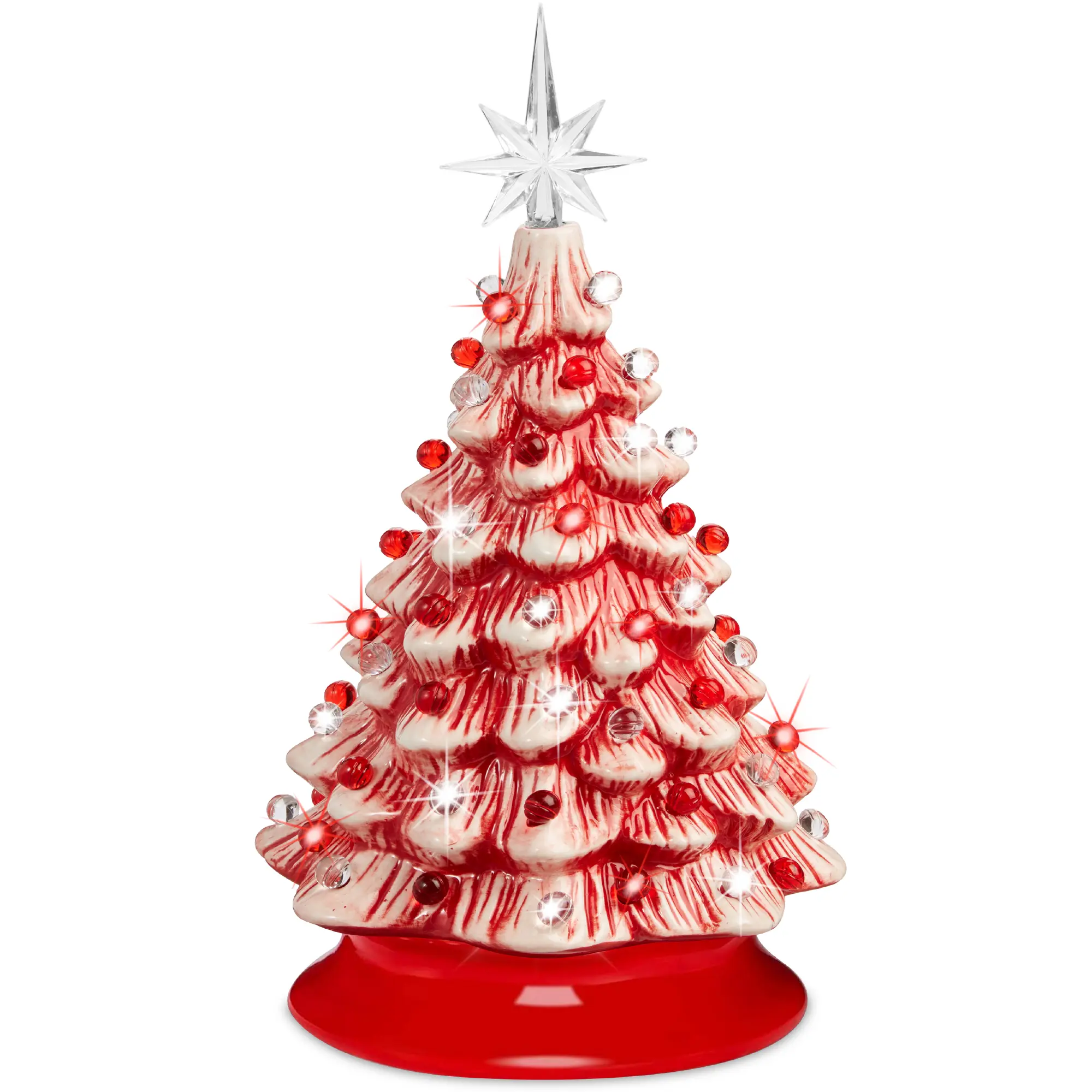 Best Choice Products 15in Ceramic Christmas Tree, Pre-lit Hand-Painted Holiday Decor w/ 64 Lights Best Choice Products 15in Ceramic Christmas Tree, Pre-lit Hand-Painted Holiday Decor w/ 64 Lights