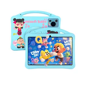 10.1 Inch Android Tablet, Parental Control Tablet with Shockproof Case, Educational Tablet with Dual Camera, Best Birthday Gift, No Adapter