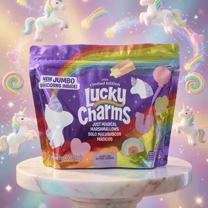 Lucky Charms Cereal Candies, Sweet Flavor Snack, Trans Fat Free Treat