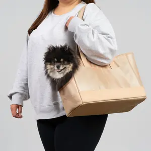 Beige Pet Tote Bag