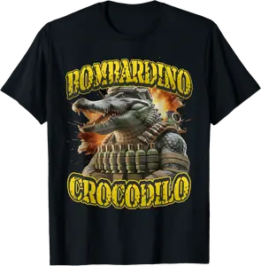 Italian Brainrot Bombardino Crocodilo Funny Meme T-Shirt - Fionakast Shop 62B0F3JDPVZN