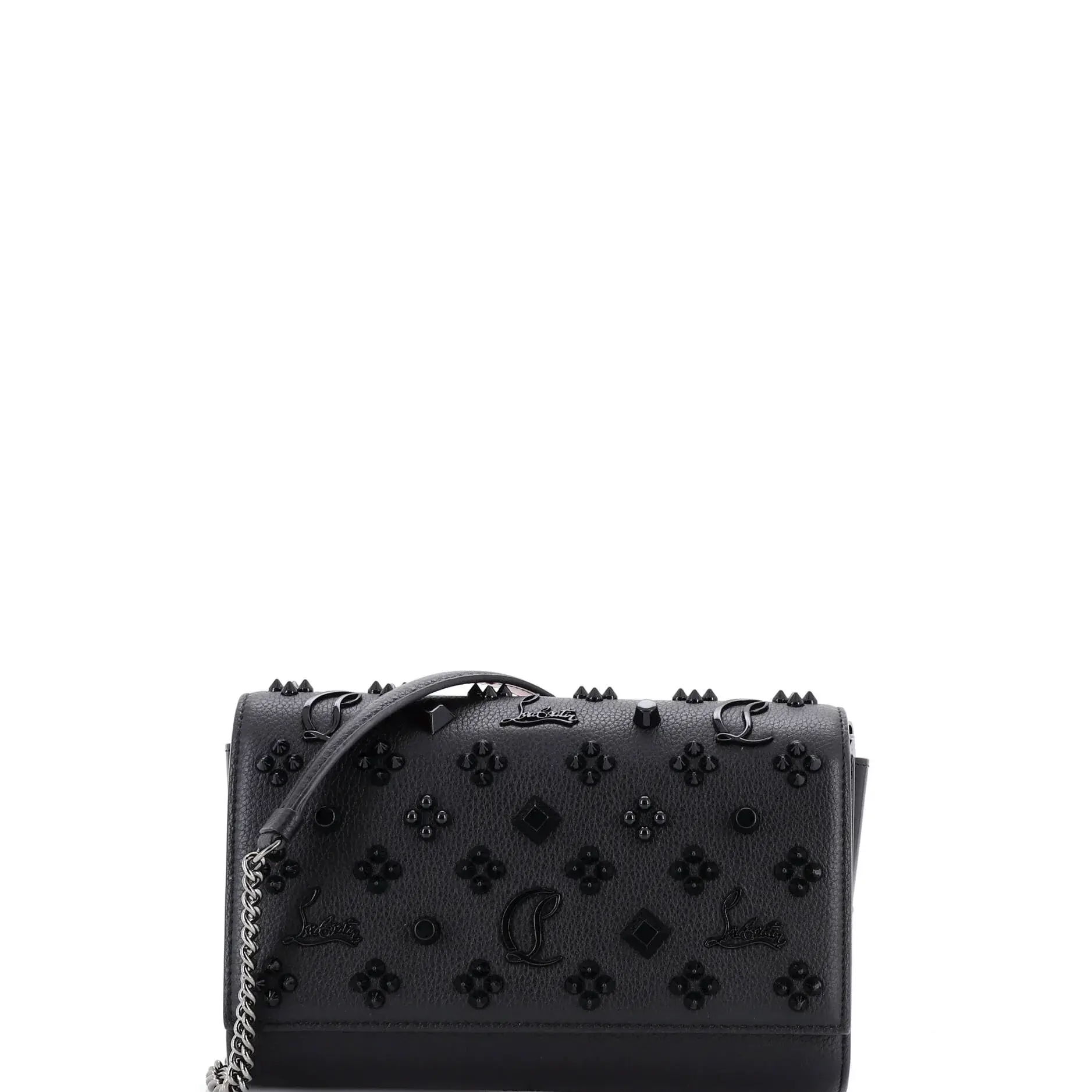 Pre-owned christian louboutin Leather Clutches & Wristlets Paloma Clutch Embellished Small by Rebag