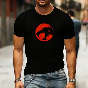 New Cartoon Anime ThunderCats T-Shirt Unisex Fashion Streetwear Oversized Harajuku Top Tee Clothing 24209 Menswear Gamis