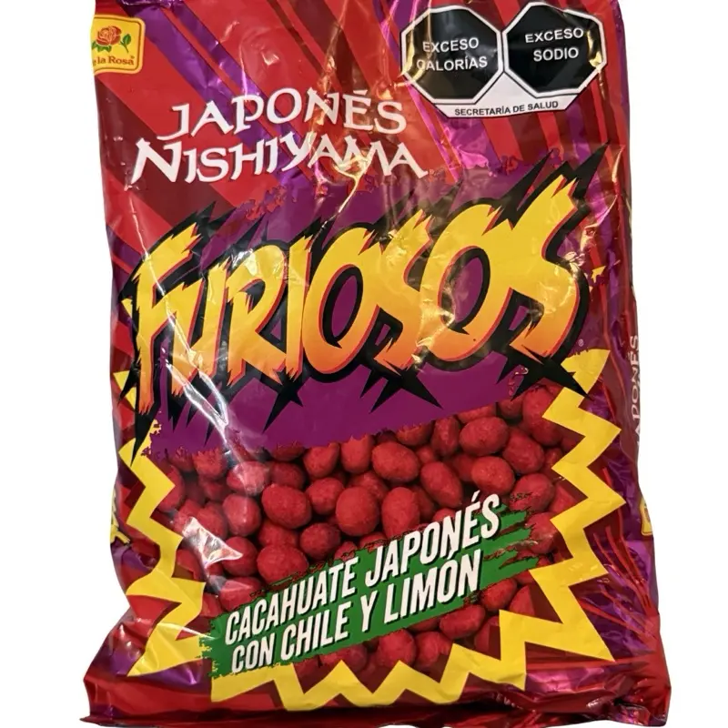 Spicy Japanese Peanuts (Cacahuates Furiosos) - 700g Protein-Packed Snack, Nuts & Peas Treat for Quick Energy