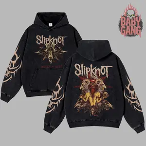 [Baby Gang] Slipknot People=Shit Heavy Metal Washed Hoodie Slipknot Iowa Album Nu Metal Unisex Oversize Rock Band Cotton Gift For Rock Music Lovers Vintage 90s Graphic Hoodie Merch For fan