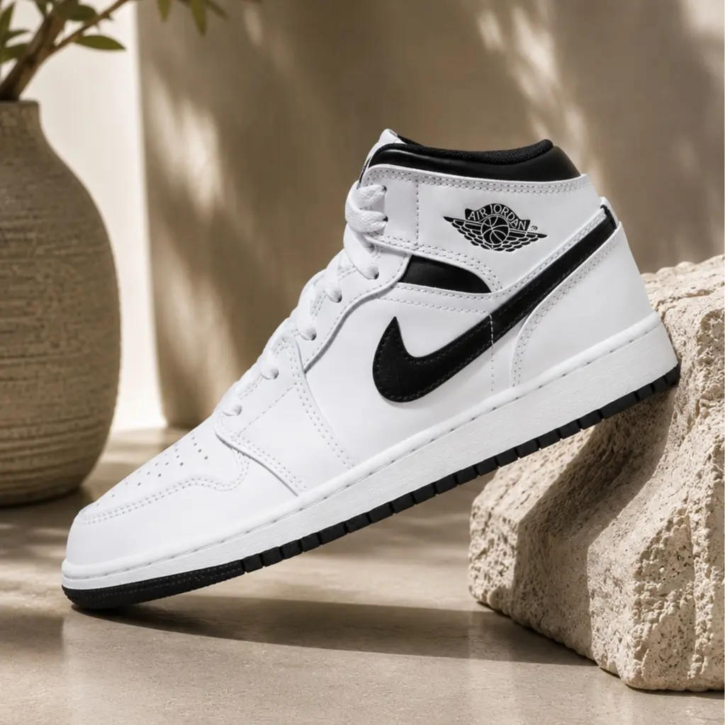 Nike Air Jordan 1 Mid Reverse Panda DQ8423-132 GS & Womens New