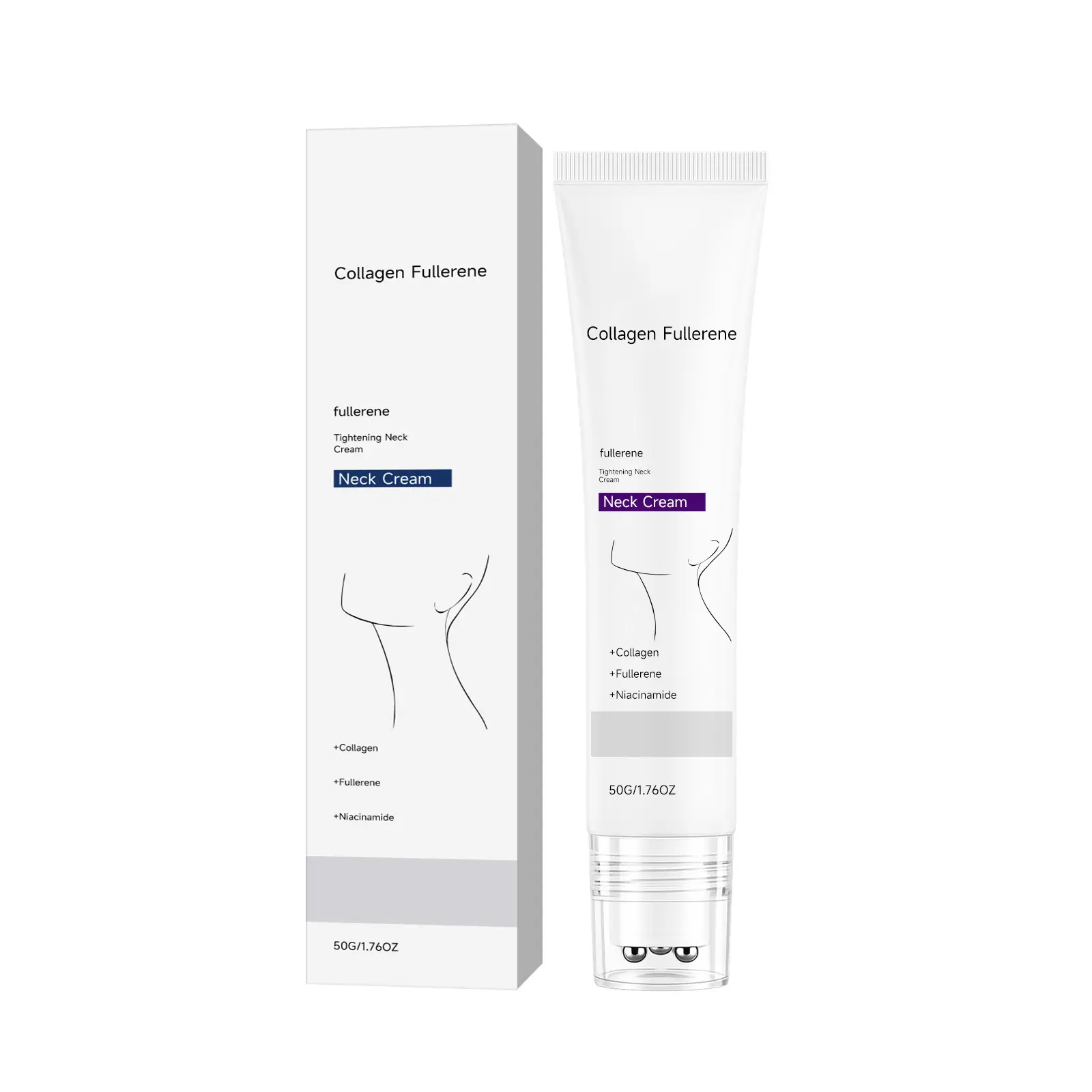 LXQQ Collagen Neck Cream for Moisturizing & Smoothing, Hydrating Daily Neck Care for Soft Supple Skin