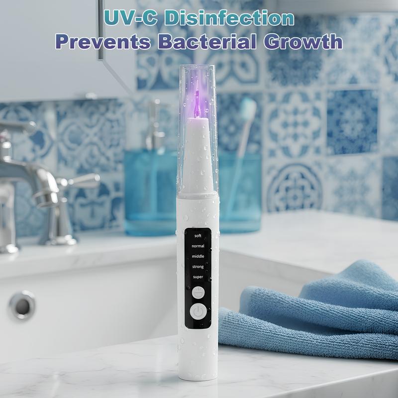 Oral Plaque/Tartar Remover for Teeth, Electric Tooth Cleaner Tartar Remover for Teeth with LED Light,5 Modes Rechargeable Teeth Cleaning Kit with Dental Tools, 3 Replaceable Heads Pet Safe Use Removable Adjustable