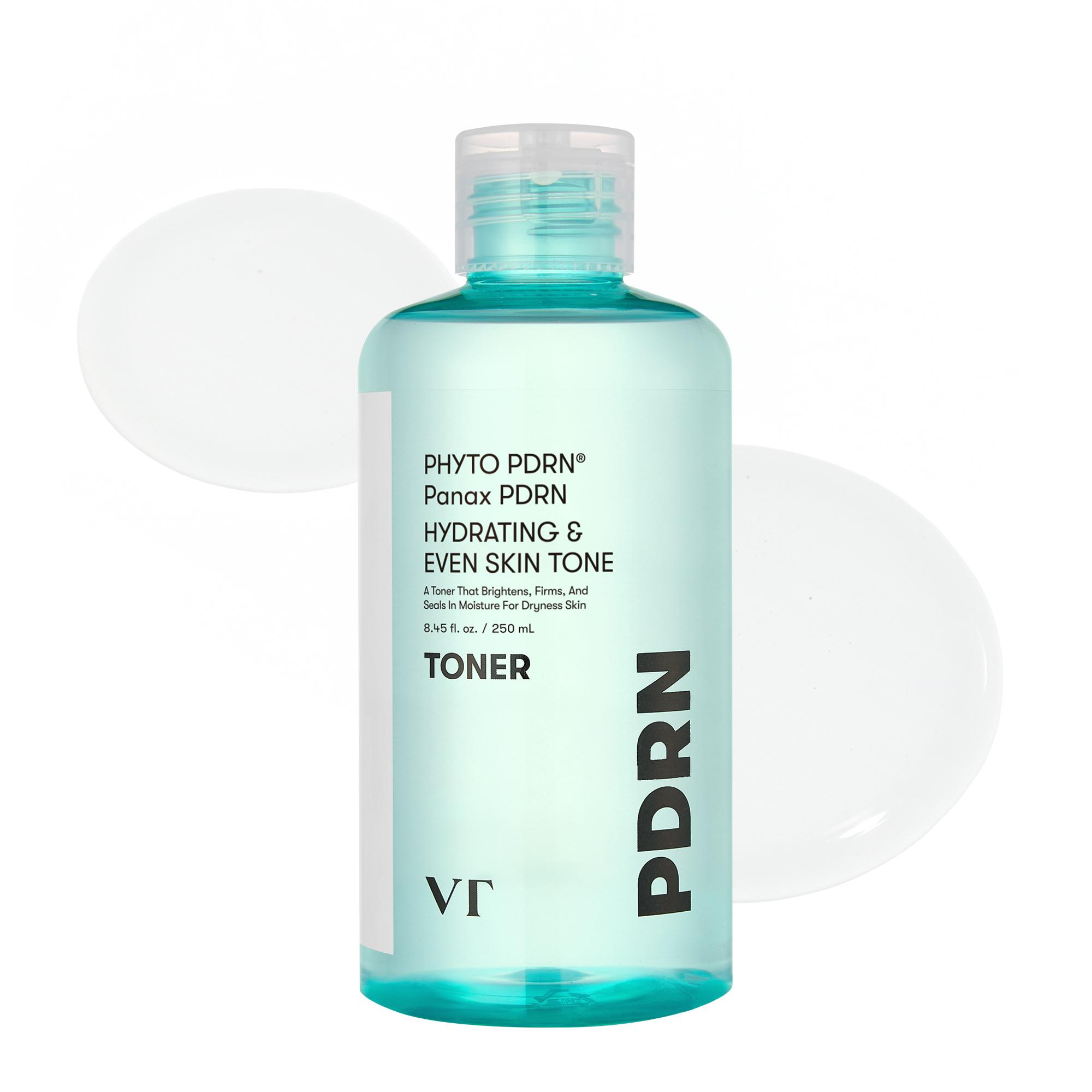 [VT COSMETICS] PDRN Toner with 50,000ppm Vegan PDRN, Korean Wild Ginseng, Niacinamide & Panthenol | Hydrating, Moisture, Soothing, Lightweight & Skin Repair Care | Fragrance-Free Facial Toner | Korean Skincare