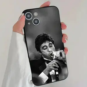 1pc S-Scarfaces Tony Montana Phone Case Silicone Soft For IPhone 17 Air 16 15 14 13 12 11 Plus Pro Max Plus