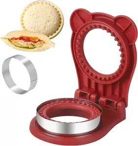 Uncrustable Sandwich Maker,Sandwiches Pocket Circle Shape 3.7Inch Sandwich Cutter and Sealer,Sandwich Cutter for Kids Breakfast and Lunchboxes Kitchen