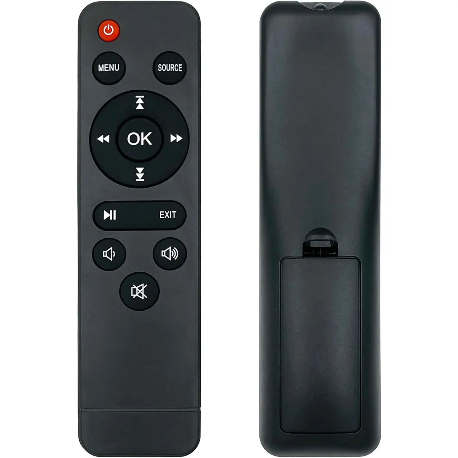 Replacement Remote for Mini Projector,Compatible with  V08,AuKing M8-F,NISOO M10, HI-04& HI-04, for XuanPad X008-QA01,Mini Projector.(1Pack)