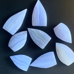 Blue Lace Agate Crystal Flames, Mini Size