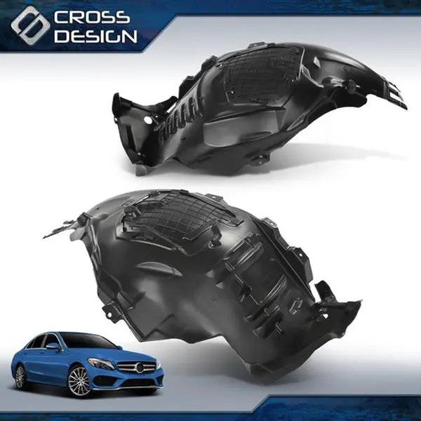 CROSSDESIGN Front Mud Flaps Splash Guards, Fit for 2015+ C400 2016-2021 C63 AMG Mercedes-Benz W205, Driver & Passenger Side, As the Picture, Direct Pricing