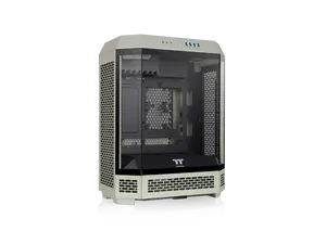 Thermaltake Tower 600 Matcha Green Mid-Tower ATX Case; 3 Tempered Glass Panels; Hidden-Connector Motherboard Support; Rotational PCI-e Slots; CA-1Z1-00MEWN-00