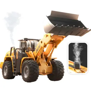 Alloy Bulldozer Construction Toy with Steam Sound, Spray Function, Ideal Christmas & Birthday Gift, Unisex, Ages 3+, No Batteries Included