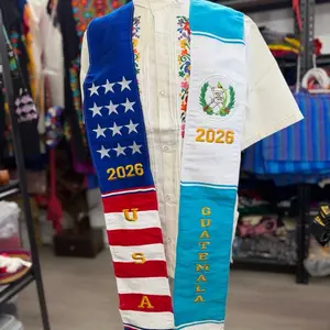 Binational Graduation Sash guatemala estados UNIDOs Scarf Stole Class of 2026