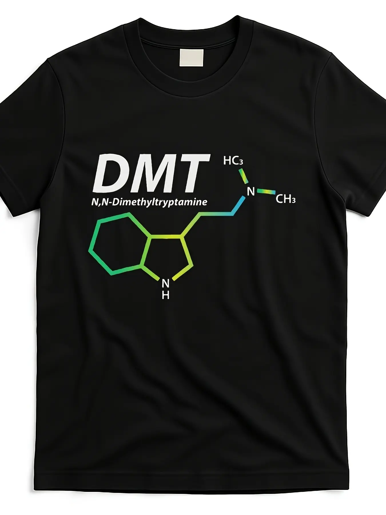 DMT Spirit Molecule Psychedelic T Shirt Unisex Pop  unisex soft cotton short sleeve t shirt, vintage graphic casual tee for men women teens, perfect birthday holiday gift for camping travel gym daily street  wear
