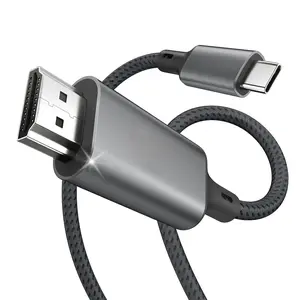 USB C to HDMI Cable for Home Office 10FT (4K@60Hz), High-Speed Type C to HDMI 2.0 Braided Cord, Thunderbolt 4/3 Compatible with MacBook, iPhone 16/15 Pro/Max, iMac, iPad Pro, Galaxy S24, Surface