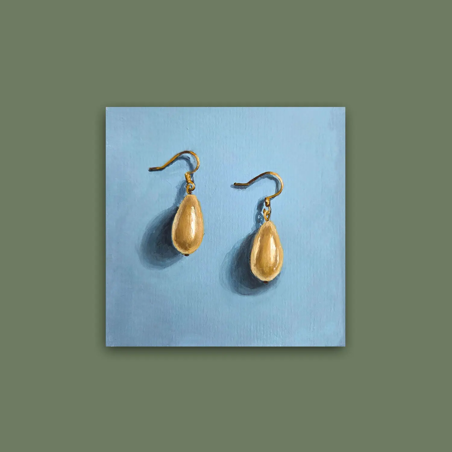 Pearl Earrings Print