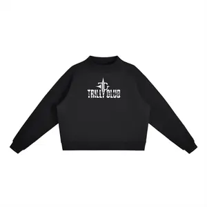 Essential Fleece Mock-Neck Crew Sweatshirt